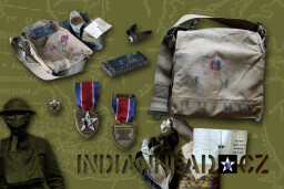 INDIANHEAD.CZ IM40030 US 2ID WWI JOHN M. HOLLMAN 1ST BN. 23RD INF. 2ND DIV. A.E.F. GAS MASK MEDAL PIN  HARMONICA TRENCH LIGHTER